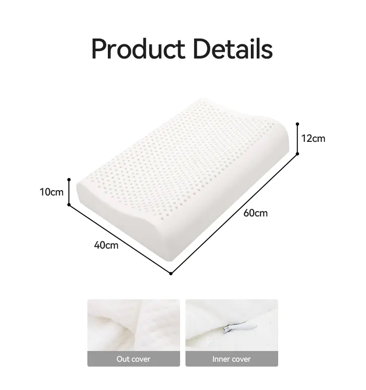 Medium Soft Latex Ergonomic Pillow