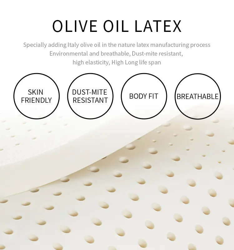 Skin Friendly Natural Massage Latex Mattress